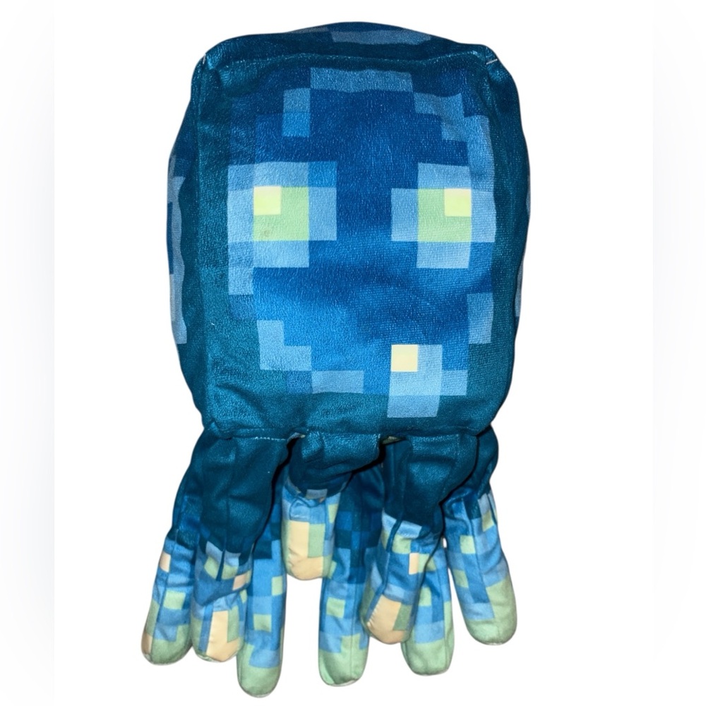 Blue Minecraft Squid Plush Toy
